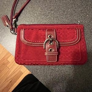 Never used tactful brilliant red pouchette ( pretty cute )